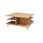 Hanah Home Mesa de Centro Skull Roble y Blanco